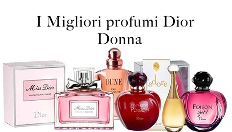 profumi dior elenco|I PROFUMI .